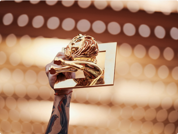 A gold Lion award