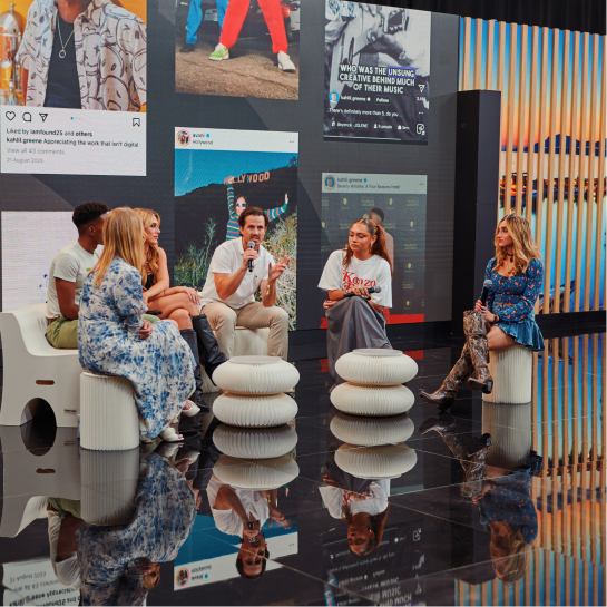 A group of creators have a discussion at Cannes Lions